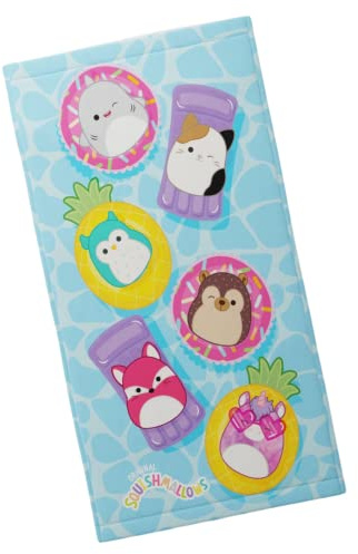 Franco Squishmallows Super Soft Cotton Bath/Pool/Beach Towel, 58 in x 28 in