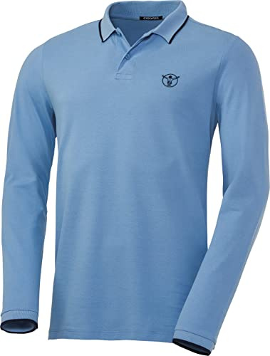 Chiemsee Herren Poloshirt Langarm, 100% Baumwolle, bequemes Polo mit lässigem Kragen, leichtes Langarmshirt, atmungsaktiv & luftdurchlässig, Gr. M-3XL