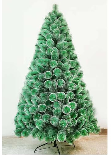 PLUS HOME Árbol de Navidad nevado con Base Soporte metálica tamaño210Cm(285Puntas) Pino con Nieve Blanco