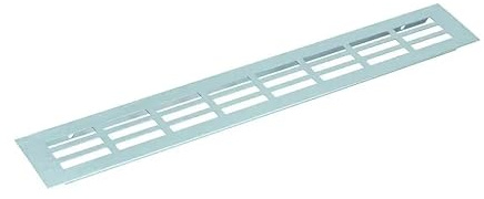 cyclingcolors griglia di ventilazione rettangolare plastico cucina mobili legno da incasso aerazione universale, 600 x 60mm argento