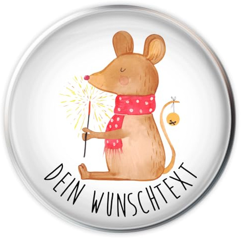 Mr. & Mrs. Panda Waschbeckenstöpsel selbst gestalten Maus Weihnachten - Personalisierte Geschenke, Weihnachtswunder, Badstöpsel, Frohe, Personalisierter Abflussstöpsel, Weihnachtsgruß, Weihnachtsmotiv