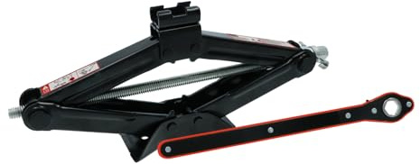 Carpoint Scherenwagenheber Mit Ratsche Modell 0613003 Stahl Schwarz Rot