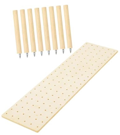 Colcolo Organizador de cajones con Tablero Perforado de Madera, con Clavija para cajón, Soporte para Platos, Organizador de Platos para cajones de Cocina para