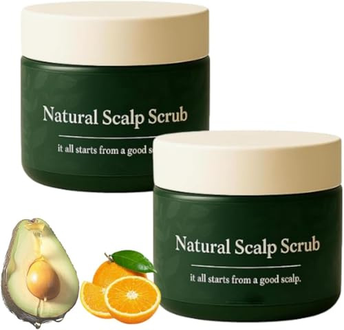 Lissima Natürliches Kopfhautpeeling, tiefenreinigendes und pflegendes Peeling, feuchtigkeitsspendend und bequem, sanfte Formel für alle Haartypen (2 Stück)