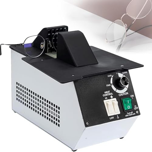 Chauffage de monture de lunettes, 1500 W, température réglable, faible bruit, chauffage à point fixe pour équipement optique