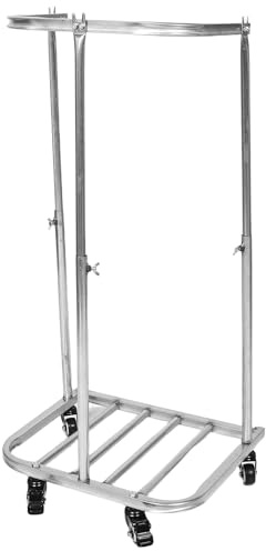 LALADEFIEE Supporto Porta Sacchi della Spazzatura da Esterno Ruote, Struttura Resistente alle Intemperie, Montaggio Rapido per Raccolta Rifiuti da Giardino e Uso Agricolo, per Raccolta