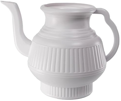 PEBBLE HUG Water Jug Lota, Ergonomic Handle, Comfortable Grip, Leak-Resistant, Hygienic and Easy-to-Clean, Perfect for Modern Kitchens, Bathrooms, Space-Saving, Lightweight Design, (White)