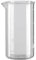 Bialetti 0003360-Caraffa in Vetro per caffettiera a pistone French Press, 16,7 x 16,7 x 27,3 cm, Clear