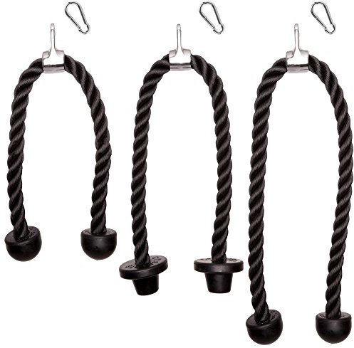 C.P. Sports Trizeps Bizeps Seil Verschiedene Größen 70cm - 100cm inkl. Karabinerhaken