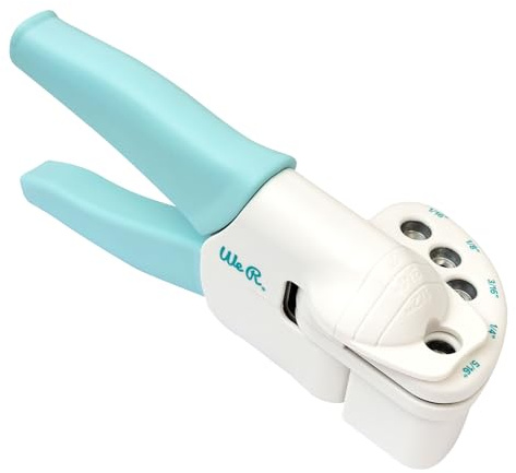 We R Memory Keepers, Crop A Dile Multi Hole Punch, with 1/16,1/8, 3/16, 1/4 and 5/16 Holes for Leather, Craft Paper, Fabric, Tin and More