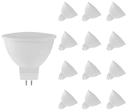 RAYDAN Pack 12 Bombillas LED GU5.3 Spotlight 8W Equi.60W 700lm Home