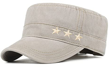 Army Cap Herren Vintage Style Military Flat Cap Baumwolle Baseball Kappe