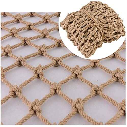Sicherheitszaunnetz für Kinder, Haustiere, Katzen, Seilnetz Deko Seilnetz Hanf Seilnetz for Kinder Seilnetz Brücke Stabiles Seilnetz for Balkon Seilnetz Hängematte Seilnetz Outdoor Hanf Seilnetz ( Col