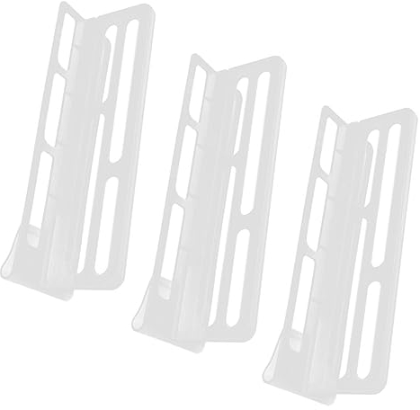 HOMSFOU Fridge Divider Set 3pcs Refrigerator Organizers Freezer Separator Kitchen Fridge Storage Easy to Install Adjust Size