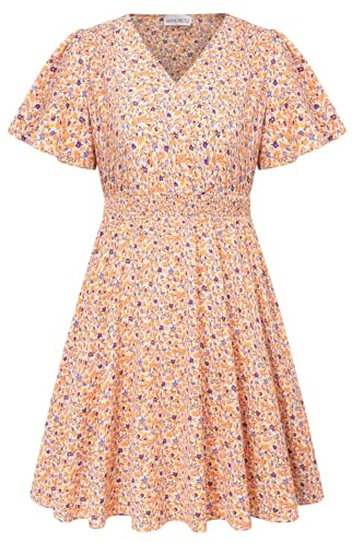 Hanna Nikole Damenkleid In Übergröße Kurzärmelig A-Saumkleid V-Ausschnitt
