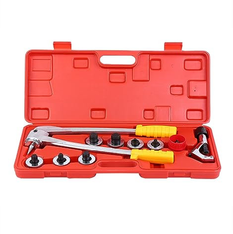 FLaig Hydraulisches Crimpwerkzeug-Set Ulic, manueller Rohraufweiter, 7-L-Aufweitwerkzeug-Set, HVAC for Kupferrohr-Bördelwerkzeuge 3/8~1-1/8 for effizientes Verstauchen elektrischer Drähte Zange