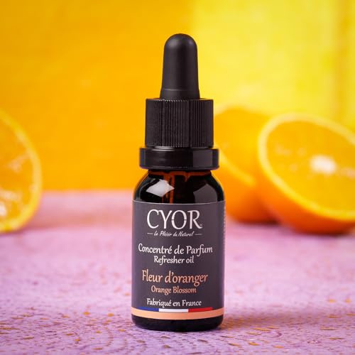 CYOR - Concentré de parfum Fleur D'oranger - Pour diffuseur électrique, céramique - 15ml - Parfum de Grasse - Haute qualité - Fabriqué en France