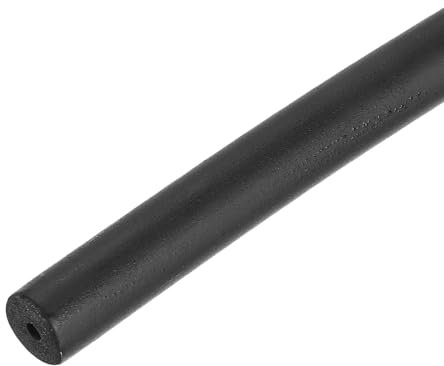 QUARKZMAN Tube en Mousse Isolante pour Tuyaux 2M, Conduits Isolants Caoutchouc ID 3mm OD 12mm, Tube d'Isolation Tuyaux pour Support Poignée Chauffage Climatisation, Noir