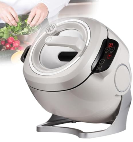 Cplsntaeam 6L Automatic Cooking Machine - Electric Multi-Cookers,Non-stick Pot - 2000W Electric Multi-Function Cooker - Touch Screen Cooking Robot,220V