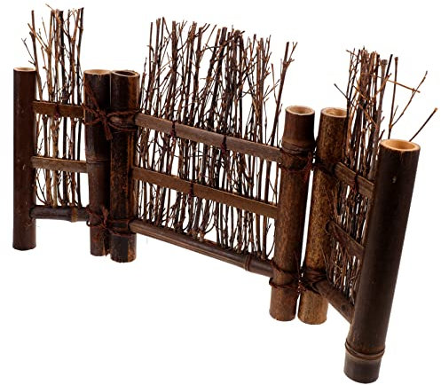 BESPORTBLE Mini Recinzione Bamboo Per Accessorio Fotografico e Decorazione Per Staccionata e