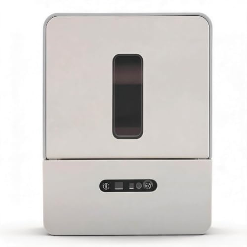 Sxhlseller Automatischer Papierhandtuchspender, Berührungsloser Elektrischer Rollenhalter Zur Wandmontage mit Nachtlicht für Badezimmer und Hotel, Einstellbare Längeneinstellungen in Grau (Grey)
