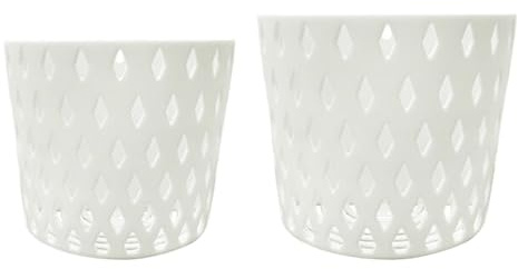 Grand pot de fleurs d'intérieur à suspendre au mur Style petit pot de fleurs d'extérieur (blanc, taille unique)