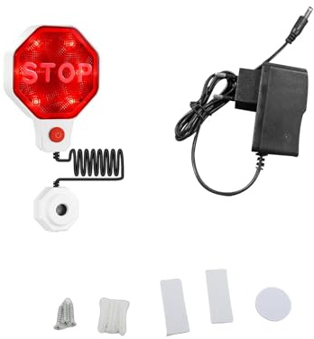 Jelquix Garagen-Parksensor, Präziser Ultraschall-Blink-Stopp-Assistent-Sound für Autos, Material ABS (White)