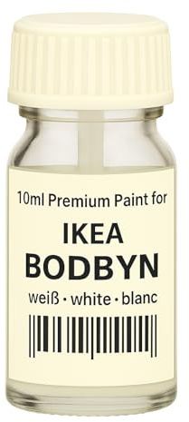 HDO Q-Pen Original© Lackstift passend für IKEA BODBYN weiß – Ausbesserungsstift für Küchenfronten & Möbel – Exakte Farbanpassung – Made in Germany