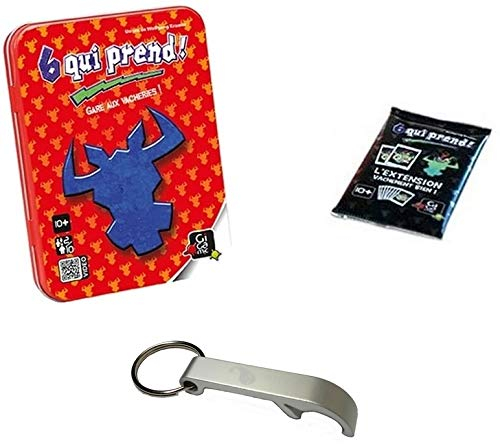 Set Spiele: 6 Wer Nimmt + Erweiterung Vachement Bien + 1 Flaschenöffner Blumie