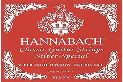 Hannabach Cordes pour guitare classique Seire 815 Super High Tension Silver Special (haute qualité, cordes polyvalentes, pour presque tous les instruments, cordes de guitare classique, fabriquées en