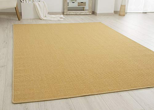 Steffensmeier Sisal Teppich Acapulco - gekettelter Sisalteppich aus 100% Sisal in Natur-Beige, Größe: 100x200 cm