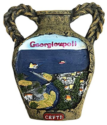wedaredai 3D Kreta Griechenland Kühlschrank Magnet klassischen Topf Tourist Souvenirs Aufkleber, Home & Küche Dekoration Griechenland Kühlschrank Magnet Aus China