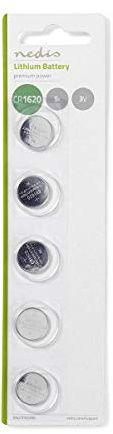 Nedis Bateria de Boton de Litio CR1 620 3 V 5 Unidades