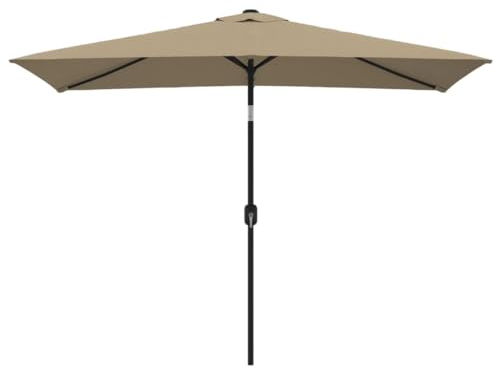vidaXL Sonnenschirm 300x200 cm Taupe Ampelschirm Marktschirm Gartenschirm