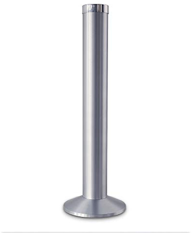 Aschenbecher Säule 81x25cm Aluminium matt SZAGATO | Made in Germany groß Stand-Aschenbecher außen großer stehend für draußen