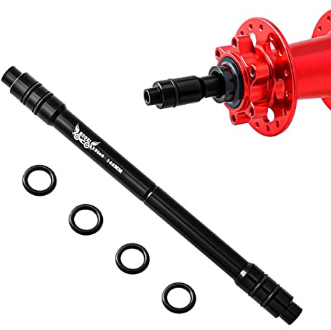 MUQZI Fahrrad Steckachse Adapter MTB 12/15mm zu 9 mm Schnellspanner Umbauadapter 100/135/142/148mm Fahrrad Vorderseite Radnabe QR Adapter