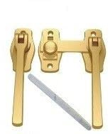 Ironmongery Solutions® Window Casement French Fastener Locking Handle in Polished Brass