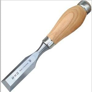 MHG KB7000.06 Kurzmeißel, Griff aus geöltem Meißel, geölte Esche mit Zwinge, feinste Klinge des Bodens, Seitenfase, Spiegelseite