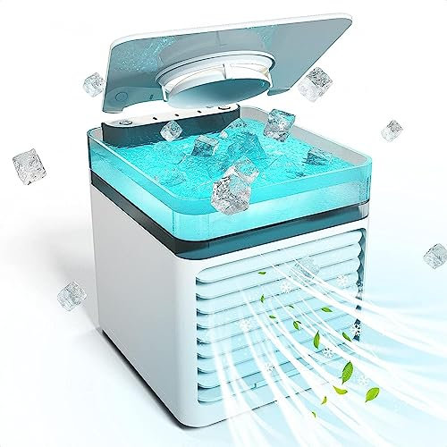 Condizionatore Portatile Da Auto - L'Aria Purifica Raffreddatore Ad Acqua, Crea La Tua Zona Di Raffreddamento Personale Condizionatore Da Auto, per Casa, Ufficio, Camera Da Letto, Cucina