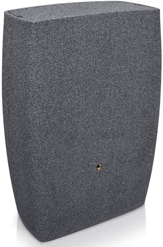 YourCasa Regentonne 270 Liter [QuadraFlow Rain] Eckig und Schmal - Metallgewinde und Deckel- Regenfass Frostsicher aus Kunststoff - Regenwassertonne - Regenwassertank Garten Wassertank Regensammler