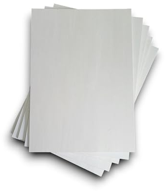 Wood Lab 25 x A4 Sperrholzplatten Pappel 4 mm (± 0,5 mm) 29,7 x 21 cm A4 | Bretter aus Holz für Bastelarbeiten, Brandmalerei, Bohren, CNC, Laser, zum Dekorieren, Decoupage, Gravur (25)