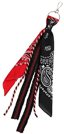 YOGOTEU Unisex Hip Hop-Paisley Bandana, Halstuch, Geldbörse, Kette, Rock-Punk-Band, Kopftuch, Taschen, Hosen, Schmuck, Metall-Schlüsselanhänger