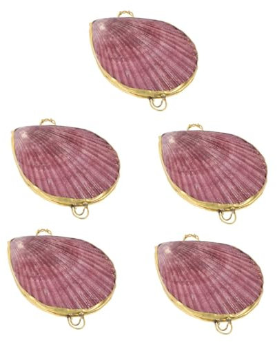 GALPADA 5er-box Shell-aufbewahrungsbox Schmuck-organizer Aufbewahrungsboxen Für Armbänder Muschelförmiger Schmuckbehälter Schmucksache Shell-schmuckhalter Muschel-schmucketui Metall