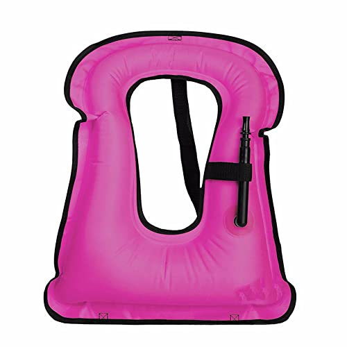 Schwimmwesten Erwachsene, Aufblasbare Schnorchelweste Erwachsene Kajakfahren Schwimmhilfe Schwimmweste Float Sicherheitsweste Jacken Für Schnorcheln Angeln Surfen Tauchen Wassersport,Pink-one Size