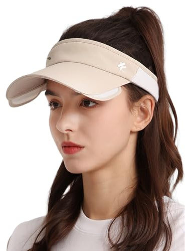 lulupila Unisex Visoren Cap Sonne Hut Verstellbare Krempe Running Sonnenhut UV-beständiger Tennishut und Golfhut