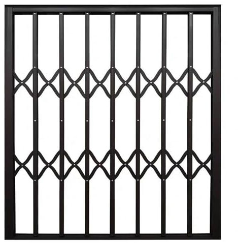 HJZALMI Grille De Sécurité Pliante Ant-i-effraction pour Fenêtre, Grille De Sécurité Extérieure en Aluminium, pour Grenier, Remise Ou Chambre, Personnalisable(90x130cm)