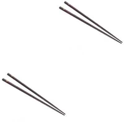 Alipis 2 Pièces Baguettes Bois Antidérapantes Japonaises Réutilisables Baguettes de Style pour Dîner à pour Sushi Sashimi et Repas Famille