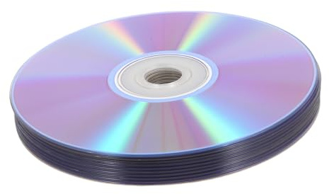 YARNOW 10pcs Blank Cd-r Writable Discs for Music and Phone Recording, High Capacity Printable Audio and Video Cds for Data Backup, Suitable for Home and Office Use