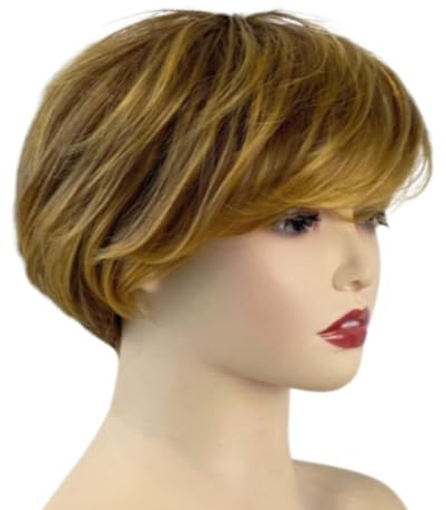 Hitzebeständige Faser Kurze Perücken Haarteil Komfortables Design Kopfbedeckung Für Frauen Tägliches Schnelles Haarstyling Zubehör Kurze Blonde Perücken Für Frauen