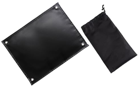 Homoyoyo Feuerschutzmatte aus Glasfaserverstärktem Hitzebeständigem Gewebe 60X52cm mit Silikonbeschichtung Tragbare Grill und Isolierdecke für Camping und Outdoor